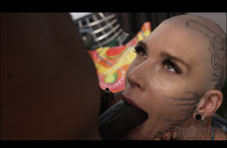 TigerBabeX Likes Sucking & Having Him Cum on Her Bald Head!!